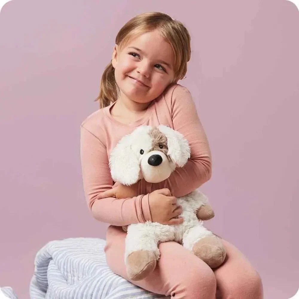Warmies Puppy weighted heatable stuffed animal stuffy plush lavender luvvy $30